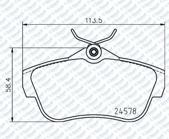 VALEO 671466 Arka Fren Balatasi Fiat Scudo 1.6d 06-16  ####